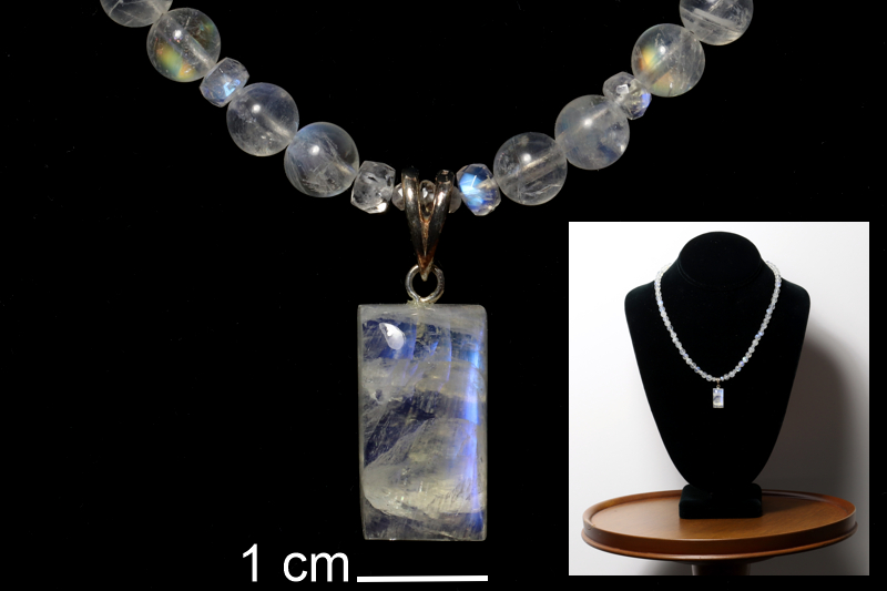 Moonstone/ss necklaces